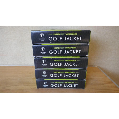 6043 - 5 x Shedrain Vortex Vent golf jackets: size small (335-61/85758) *This  lot is subject to Vat