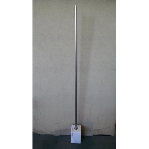 6060 - Led Pillar Floor Lamp With Marble Base - No Power Lead (335-229) *This lot is subject to Vat