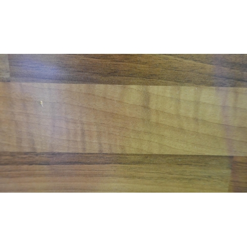 6092 - Walnut Effect L-Shaped Worktop 302cm length