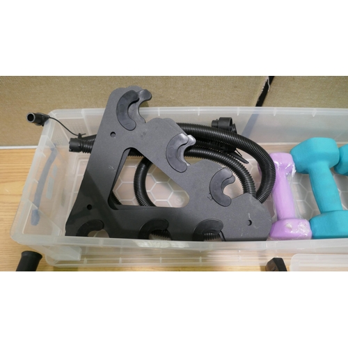 6178 - Really Useful Storage Box, Quickplay Dumbbell Set  + Pump (334-509,531) *This lot is subject to Vat