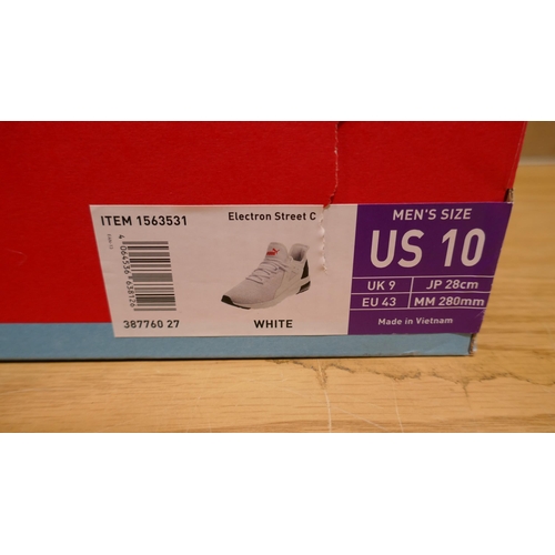 6244 - Puma Electron Street C men's white trainers: size Uk 9 (335-15/85796) *This lot is subject to Vat