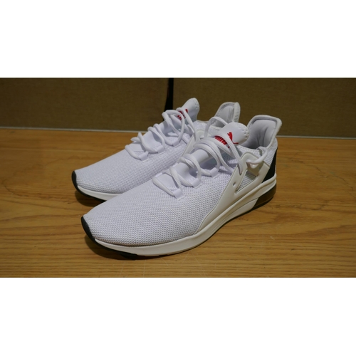 6244 - Puma Electron Street C men's white trainers: size Uk 9 (335-15/85796) *This lot is subject to Vat