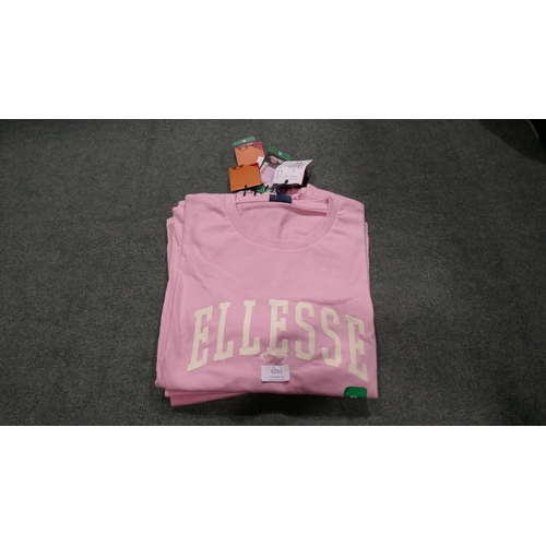 6261 - 6 X Ellesse light Pink Ladies T-shirts: Size XL (335-2/85796) *This lot is subject to Vat