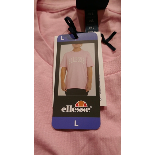 6262 - 7 X Ellesse light Pink Ladies T-shirts: Size L (335-3/85796) *This lot is subject to Vat