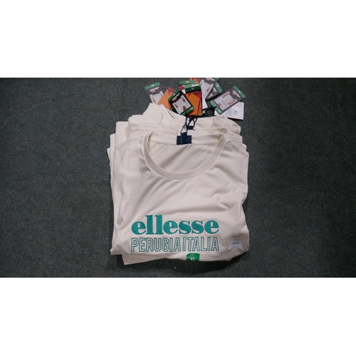 6264 - 10 X Ellesse off white Ladies T-shirts: Size XL (335-5/85796) *This lot is subject to Vat