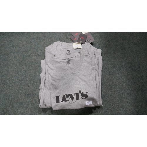 6265 - 9 x Levi's Graphic Grey men's T-shirts: size XXL (335-6/85796) *This lot is subject to Vat