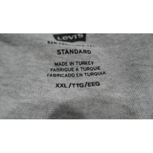 6265 - 9 x Levi's Graphic Grey men's T-shirts: size XXL (335-6/85796) *This lot is subject to Vat