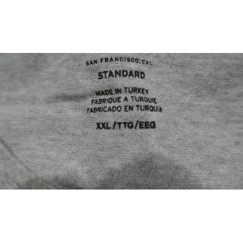 6266 - 9 x Levi's Graphic Grey men's T-shirts: size XXL (335-7/85796) *This lot is subject to Vat