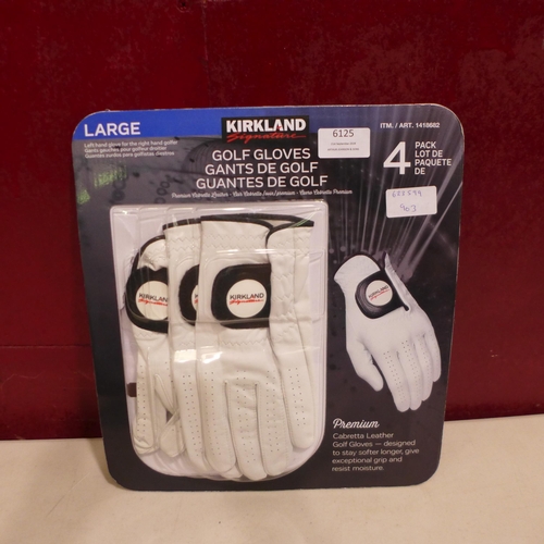 6125 - Kirkland Signature Golf Gloves, (333-199/903) *This lot is subject to VAT