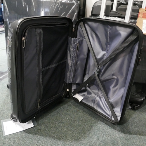 6206 - American Tourister t Bon Air 3 piece Black Large/Medium/Carry On Suitcases, Original RRP £120.83 + V... 