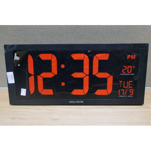 6225 - 2 x 18 Digital Led Clock & Temperature (Incomplete)   (335-362,363) *This lot is subject to Vat