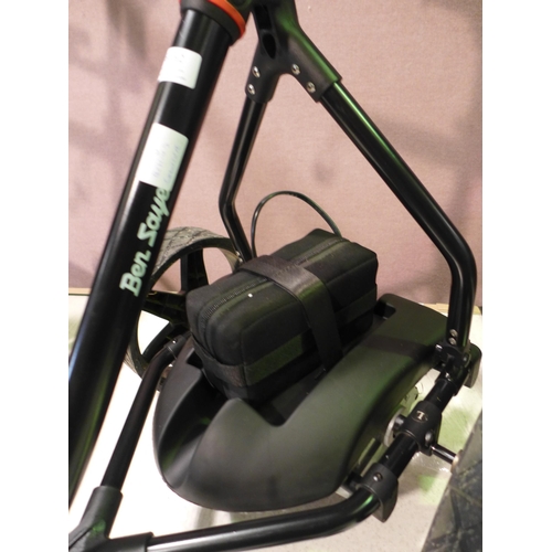 6282 - Ben Sayers Black Electric Golf Trolley with Battery and Charger