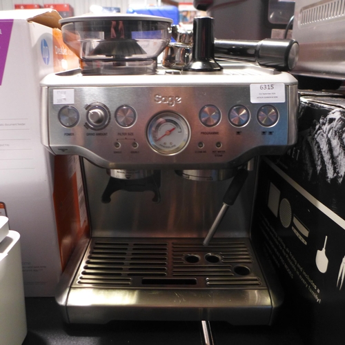 6315 - Sage Pump Coffee Machine , Original RRP £449.99 + Vat (335-311) *This lot is subject to Vat