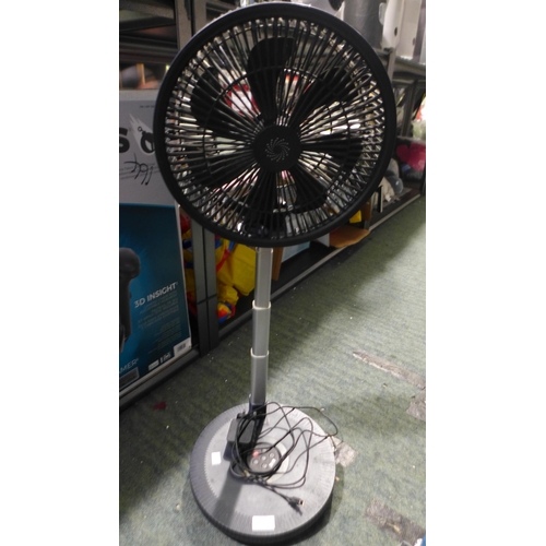 6325 - Nsa Folding Stand Fan with Remote   (335-325) *This lot is subject to Vat