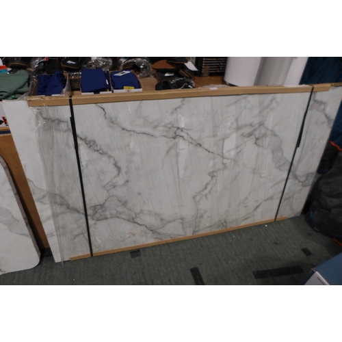 6332A - Calacatta Cloud Gloss Effect Island Worktop  (554-151)   * This lot is subject to vat