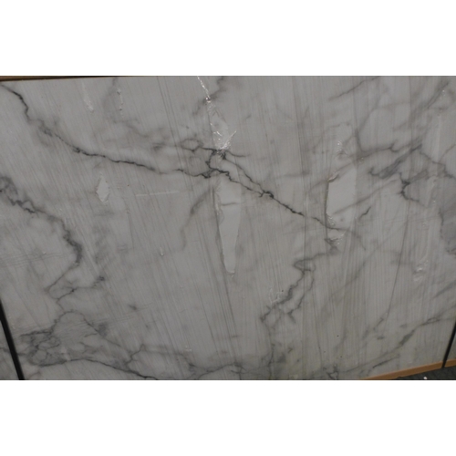 6332A - Calacatta Cloud Gloss Effect Island Worktop  (554-151)   * This lot is subject to vat