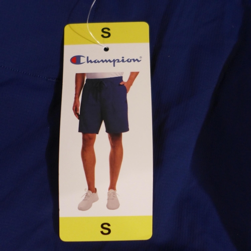 6345 - 5 x men's blue Champion shorts: 4 x small, 1 large (335-27/85796) *This lot is subject to Vat