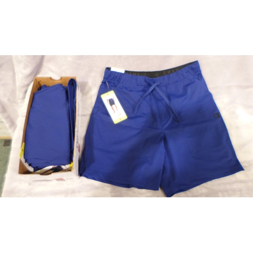 6346 - 7 x men's blue Champion shorts: size small (335-28/85796) *This lot is subject to Vat