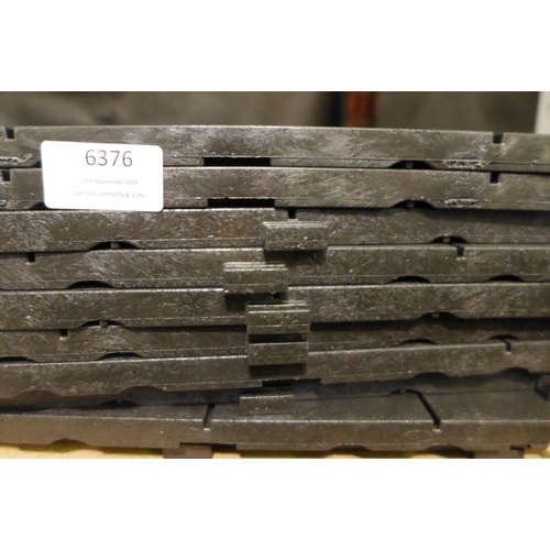 6376 - Easy Tile Mosaic Graphite Deck Tiles (335-253) *This lot is subject to Vat