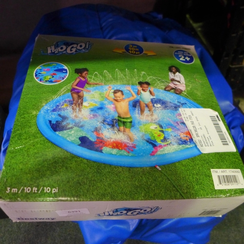 6391 - Intex Castle Bouncer Jump-O-Lene, H20Go! Sprinkler Pad 10Ft      (335-264,278) *This lot is subject ... 