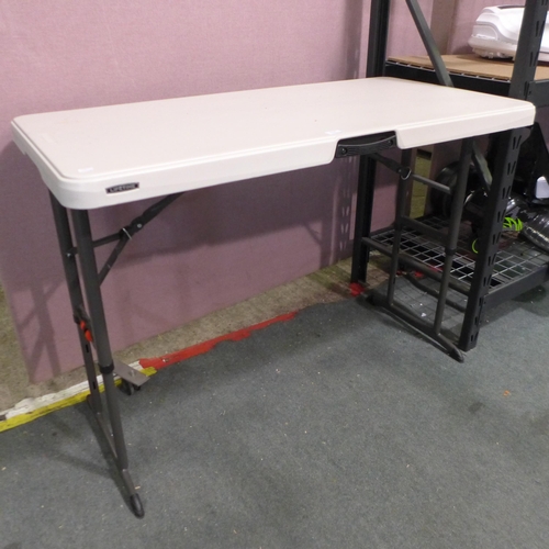 6395 - 4Ft Adjustable Height Table 122Cm X 61 Cm X 60-86Cm   (335-272) *This lot is subject to Vat