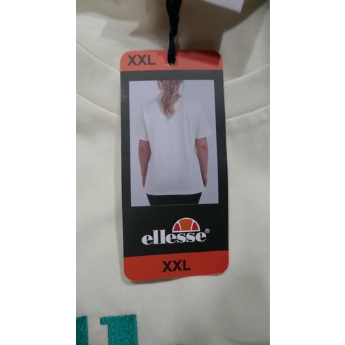 6263 - 6 X Ellesse off white Ladies T-shirts: Size XXL (335-4/85796) *This lot is subject to Vat