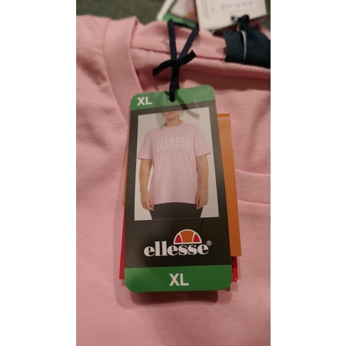 6261 - 6 X Ellesse light Pink Ladies T-shirts: Size XL (335-2/85796) *This lot is subject to Vat