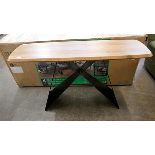 3134 - A railway sleeper console table  * This lot is subject to VAT