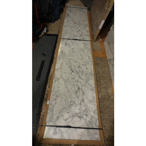 6329 - White Marble Effect Worktop