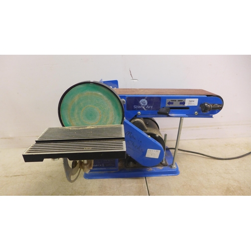 5004 - A Static Arc VPBS1015 240v disk and belt sander