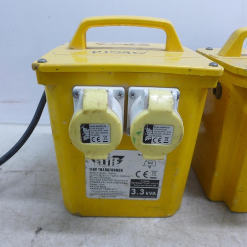 5029 - Three dual 16A socket 110v 3.3 KVA transformers