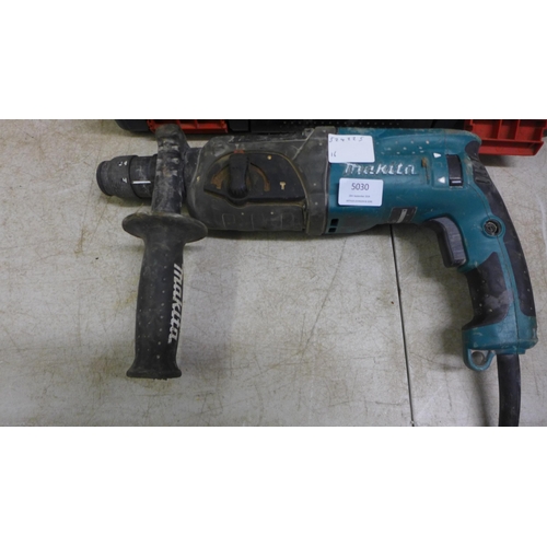 5030 - A Bosch 240V hammer drill and a Makita 110V hammer drill