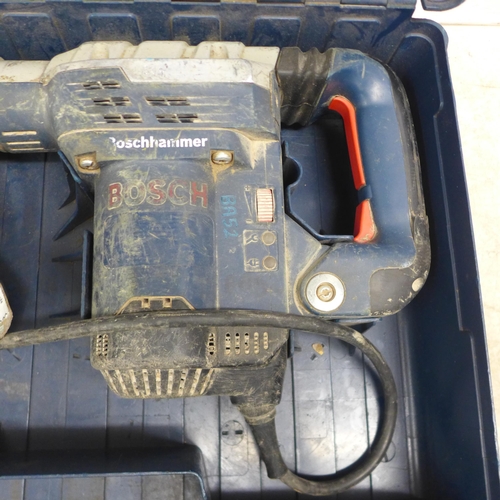 5030 - A Bosch 240V hammer drill and a Makita 110V hammer drill