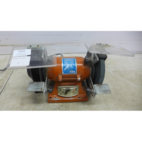 5045 - A Draper GM125 1/5 HP 240v bench grinder