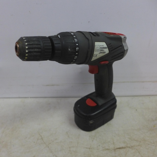 5046 - Four cordless drills including Makita, Performance Power hammer drills and Sainsbury's drill