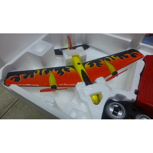 5058 - A Skycopter RC radio controlled helicopter and a Dickies Stunt Bird radio controlled plane