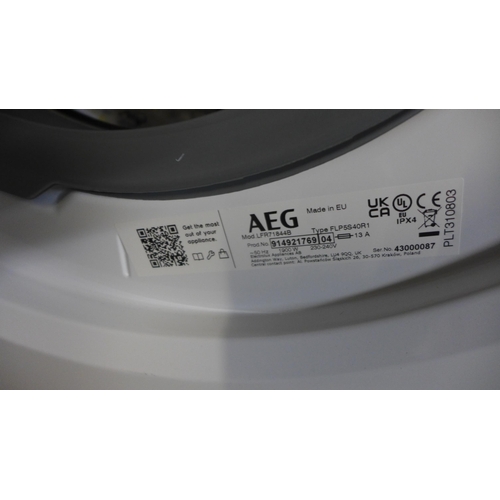 4001 - AEG ProSteam Free Standing Washing Machine. Crack on top back right,Model No LFR71844B Original RRP ... 