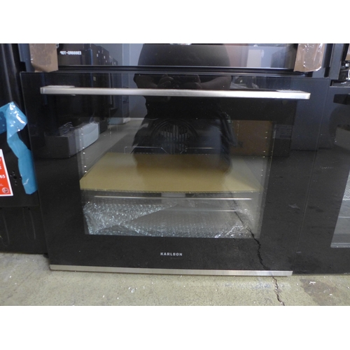 4005 - Karlson Double Oven - Stainless Steel (Broken Top Oven Door) TFTDOVSS (458-134) *This lot is subject... 