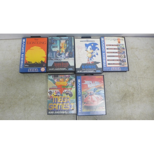 5067 - A quantity of Sega Megadrive games including Twin Hawk, Road Rash, Micromachines, Lotus Turbo challe... 