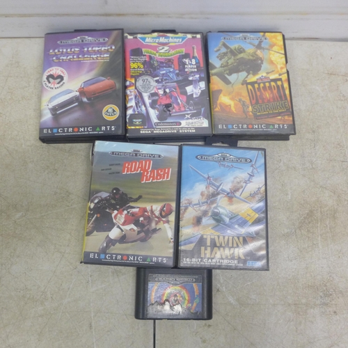 5067 - A quantity of Sega Megadrive games including Twin Hawk, Road Rash, Micromachines, Lotus Turbo challe... 