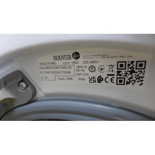 4076 - Hoover Integrated Washer Dryer (9kg) - Model NoHBDOS 695TME, Original RRP £474.17  + vat (460-41)   ... 