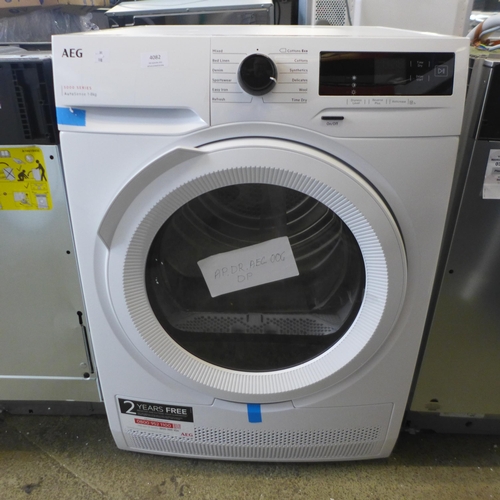 4082 - AEG 8kg Freestanding Condense Tumble Dryer, Original RRP £416.66  + vat (460-198)    * This lot is s... 