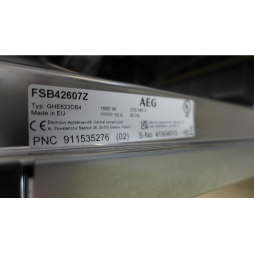 4087 - AEG Fully Integrated Dishwasher - Model NoFSB42607Z, Original RRP £382.50  + vat (460-208)    * This... 