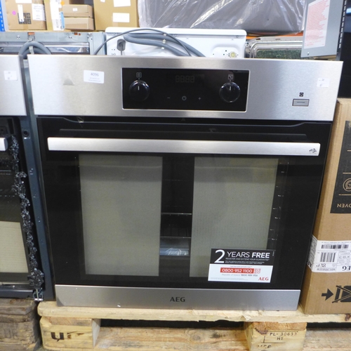 4096 - AEG Multifunction Oven - Model No BES355010M, (Transit damage) Original RRP £340.83  + vat (460-69) ... 