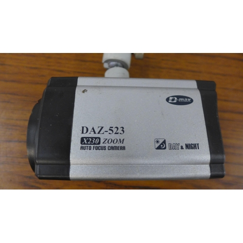 5231 - 7 D-Max DAZ-523 security cameras and a control box