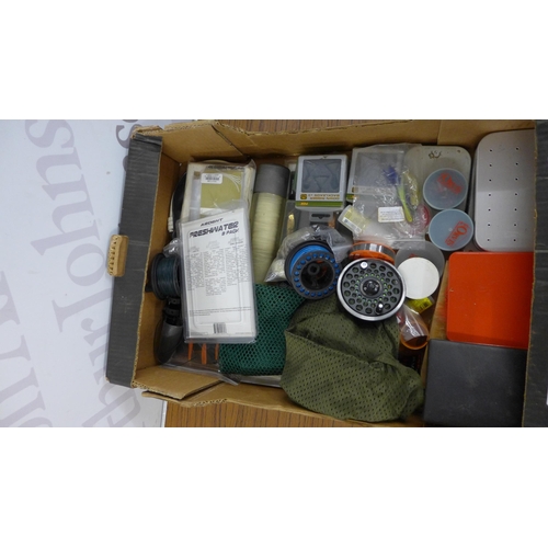 5234 - A quantity of fly fishing equipment including, reels, flys, lines, weights, etc.