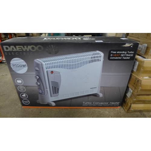 5254 - A Daewoo 2000w portable turbo convector heater