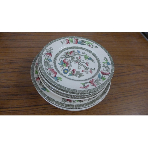 5263 - A quantity of Indian Tree Johnson Bros England porcelain tea and dinnerware including plates, side p... 