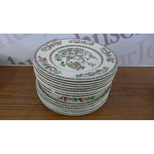 5263 - A quantity of Indian Tree Johnson Bros England porcelain tea and dinnerware including plates, side p... 