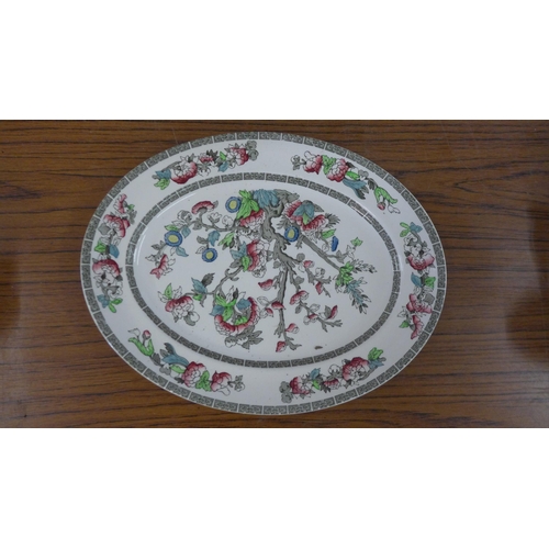 5263 - A quantity of Indian Tree Johnson Bros England porcelain tea and dinnerware including plates, side p... 